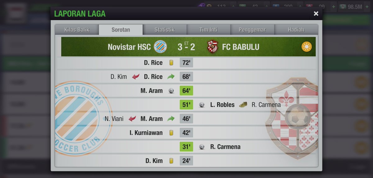 fcbabulu's tweet photo. #INC3 (Leg1) 
FT: @NovistarHSC 3-2 Fc Babulu
Ms. Puff🗣️: "Hasil yg kurang maksimal kita harus bangkit di kandang"
@INC_LTEI @LigaTopEleven https://t.co/ouIoO5ld1R