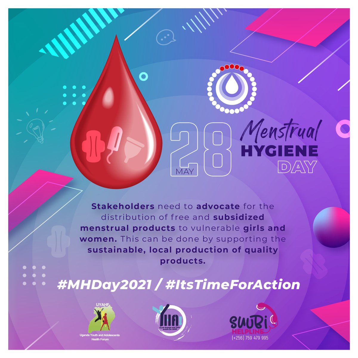 uyahf1's tweet photo. Period poverty is a problem worldwide. When women and girls cannot afford proper sanitary products or do not have the  correct  information and facilities to use them correctly, it can put their health, education, and well-being at a risk. @MHDay28May
#Esonga #HealthyPeriods4Her https://t.co/J4AwD3gQz2