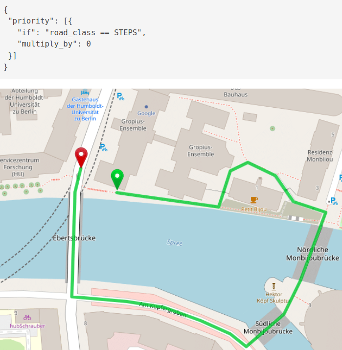 graphhopper's tweet photo. Last week we released version 3.0 of our open source routing engine:
https://t.co/UZpgaSitTN

It comes with many improvements like our custom routing:
https://t.co/4WyWQEw7M9

#OpenStreetMap https://t.co/O2IwKc9i8K