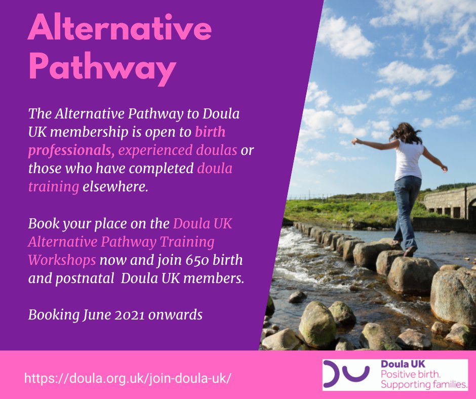 Calling all Birth Professionals, Experienced Doulas and Trained Doulas! Apply for a place on our Doula UK Alternative Pathway Training Modules, booking from June 2021.

doula.org.uk/join-doula-uk/

#doula #doulatraining #doulauk #europeandoulanetwork #doulasupport #doulasfindaway