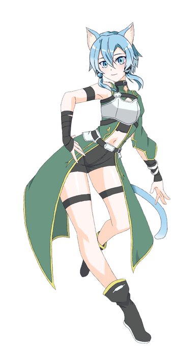 シノン描けたー。 