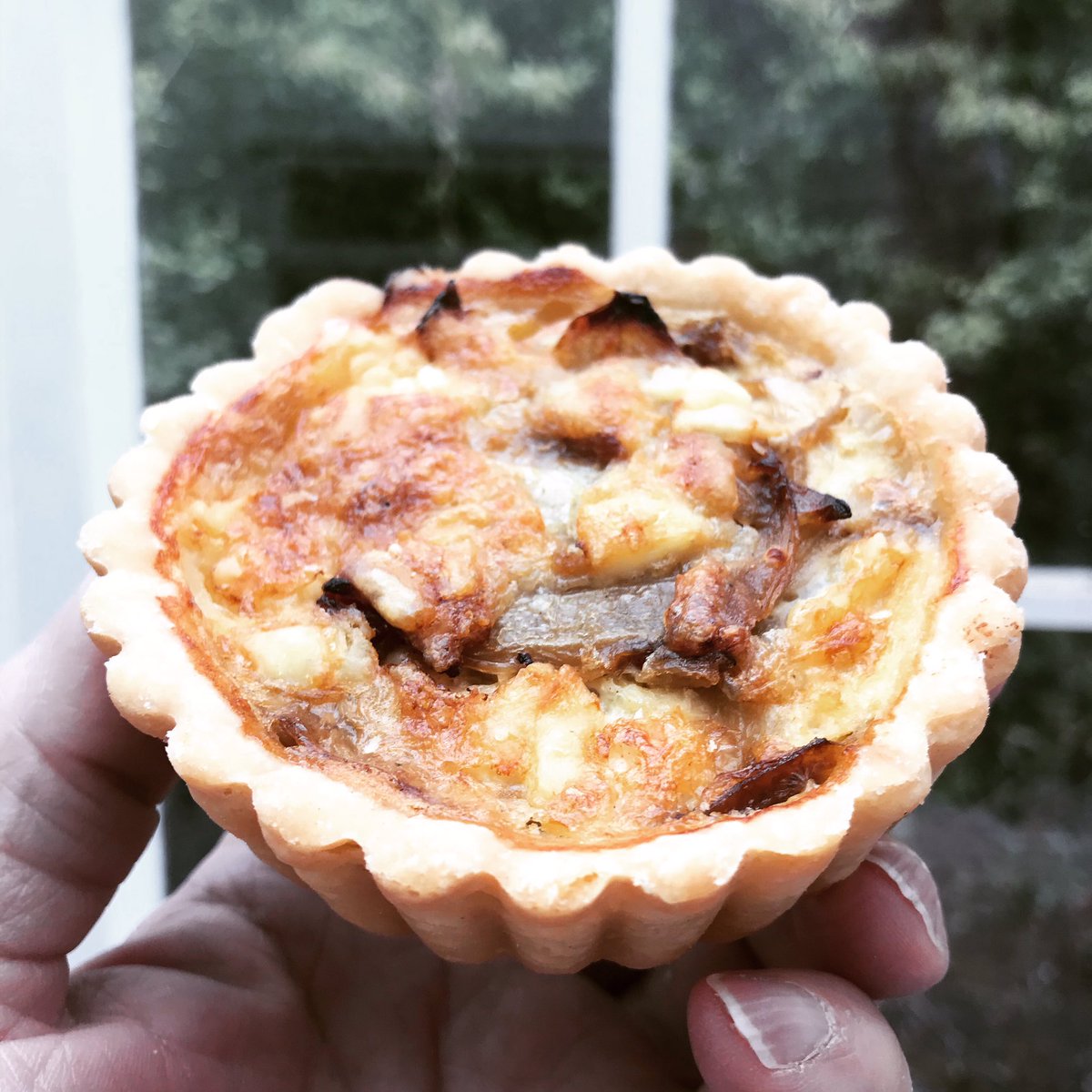 We have decided to have a little staff party today. We can’t really remember what day we got started with Artisan Foods, but it was an unbelievable 25 years ago this year. We do remember, however, what the first product was that left the oven that day: a bacon &amp; onion quiche.