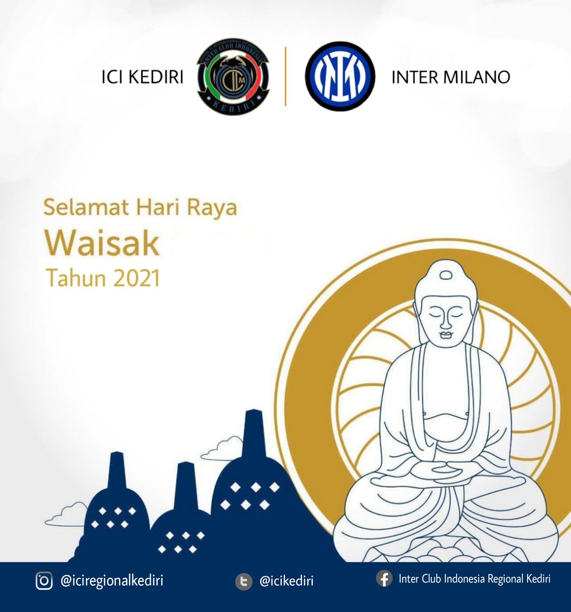 Selamat memperingati Hari Waisak 2021  bagi saudara-saudara yang merayakan dan seluruh umat Budha, semoga membawa kedamaian, ketentraman dan kebahagiaan bagi semuanya.

#interclubindonesia 
#icikediri 
#hariwaisak2021
