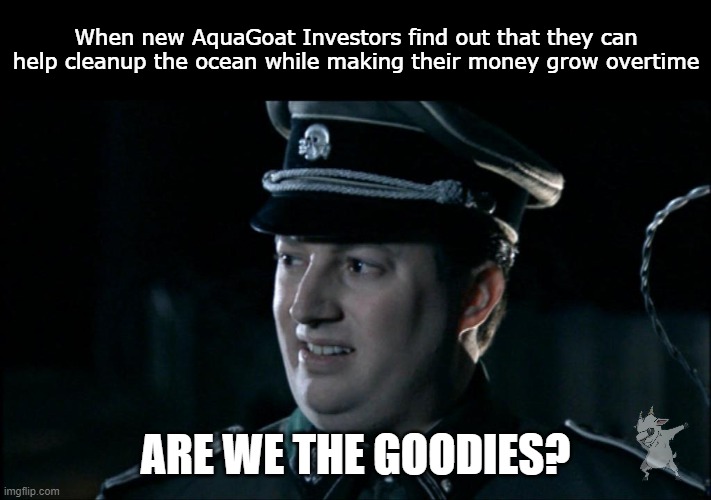 Help yourself and help the world. That's how we do it here at AquaGoat🐐💎 #AquaGoat #GoatTime #Hodlgang