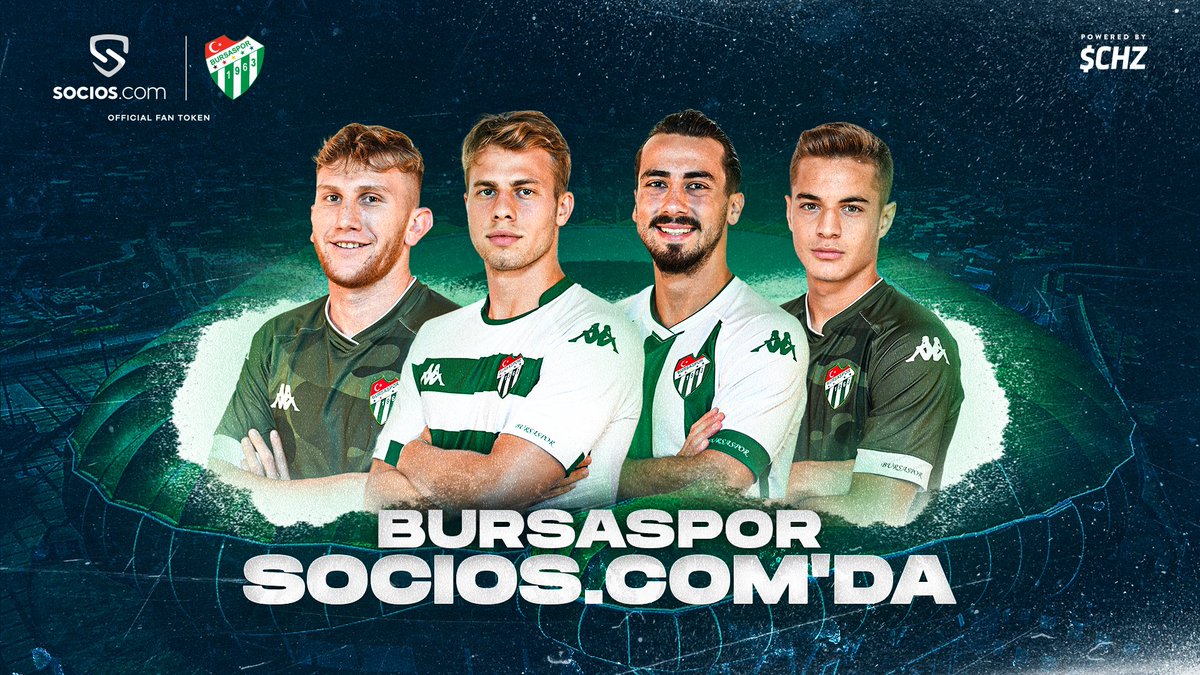 Chiliz_Turkiye's tweet photo. 🐊Hoş geldin @BursasporSk ⚪️🟢

Bursaspor'un @socios ailesine katıldığını duyurmaktan gurur duyuyoruz. 

$BUR 🤜🤛 $CHZ https://t.co/0vhxW4NDMv