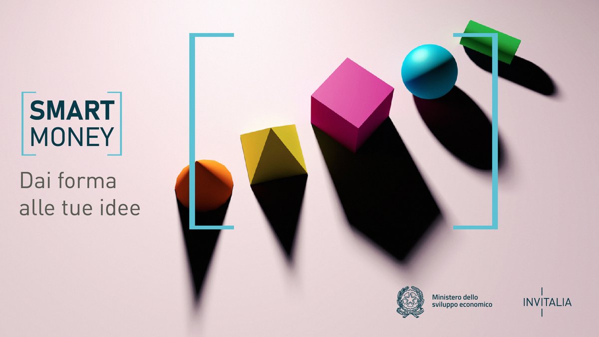 🔜 Dal #24giugno al via #SmartMoney!

💰 Promosso dal <a href="/MISE_GOV/">Assessorato allo Sviluppo Economico di Bugliano</a> e gestito da #Invitalia, l'incentivo ha una dotazione di €9,5 mln e si rivolge a #startup innovative che intendono definire il loro progetto imprenditoriale e lanciarsi sul mercato.

👉 bit.ly/3bQSbZ5