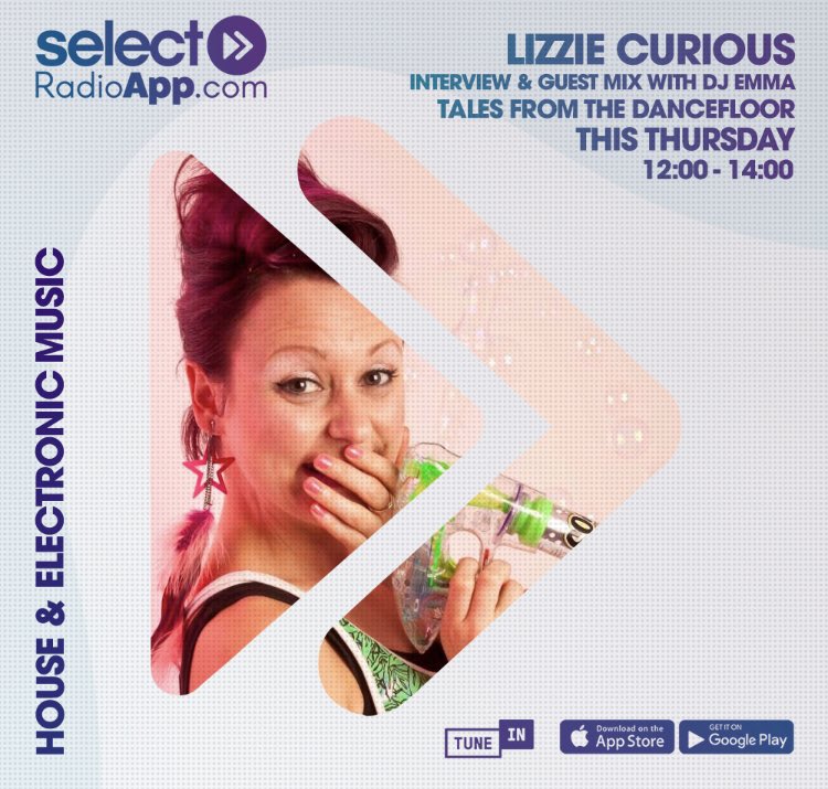 Tune in tomorrow from midday on <a href="/SelectRadioApp/">Select Radio</a> My guest is the lovely and very talented <a href="/LizzieCurious/">Lizzie Curious</a> - she’s my 7th guest for my feature celebrating women in the dance music scene! ♥️♥️