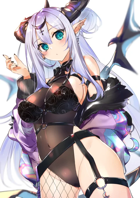 Skebリクエストで悪魔エルフちゃん描かせていただきました!ありがとうございました!! 