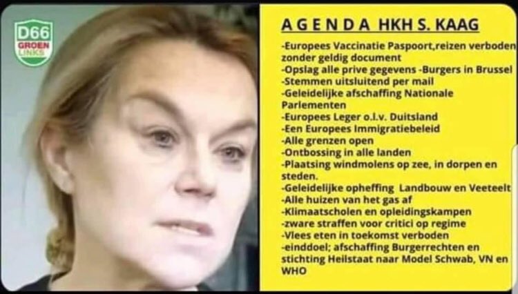criticaenco's tweet photo. Twitters! #BoycotD66 Kletsverhaal vrouwelijk leiderschap.Leest #WEF agenda olv kwartiermaker Kaag. #SigridKaagmoetweg! #StopD66 RT =👍 https://t.co/nyG6ZSrGsC