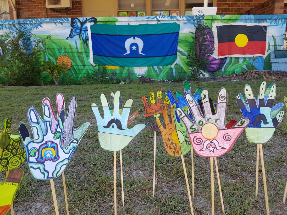 RamsgatePS's tweet photo. 🖐🏽 @RamsgatePS Sea of hands which was made and placed by each and every student in the school! #NationalSorryDay #SorryDay #LoveWhereYouLearn https://t.co/k99umxqQQA