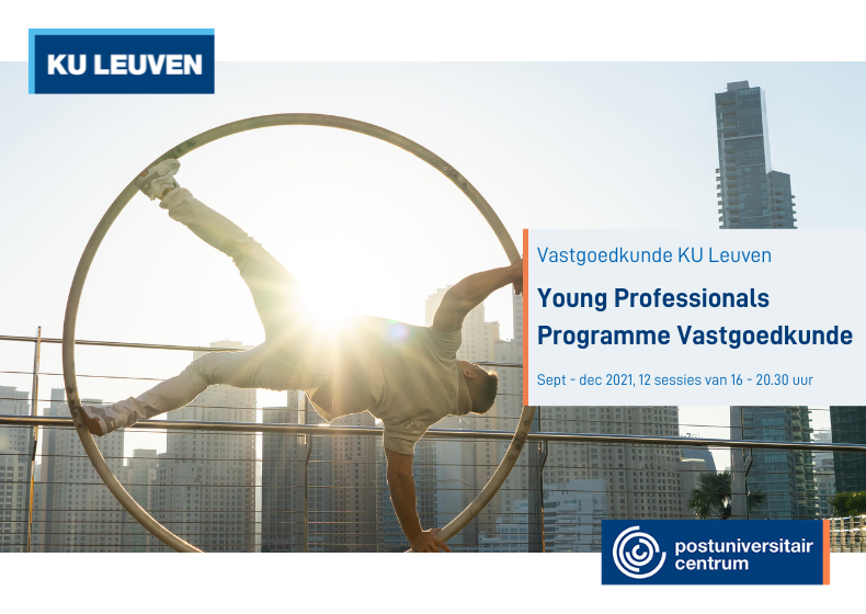 Wij zijn klaar voor de zesde editie van het Young Professionals Programme Vastgoedkunde. Een unieke verkenning van en kennismaking met vastgoed en de boeiende actoren in deze sector. 
Ontdek alles over dit programma op puc.kuleuven.be/nl/opleiding/y….