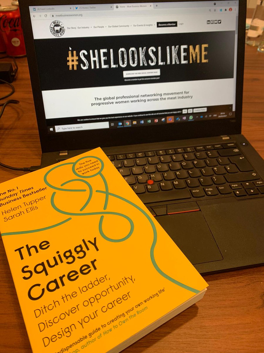 All set up ready for the <a href="/MeatWomen/">Meat Business Women</a> Transformation conference today starting at 10am. <a href="/hallamel/">Emma L Hallam</a> and I are in charge of sending everyone's questions across to <a href="/Ryan_Laura_/">Laura Ryan</a> for our speakers so please get your thinking caps on 💡.... we are ready to be bombarded 🤩