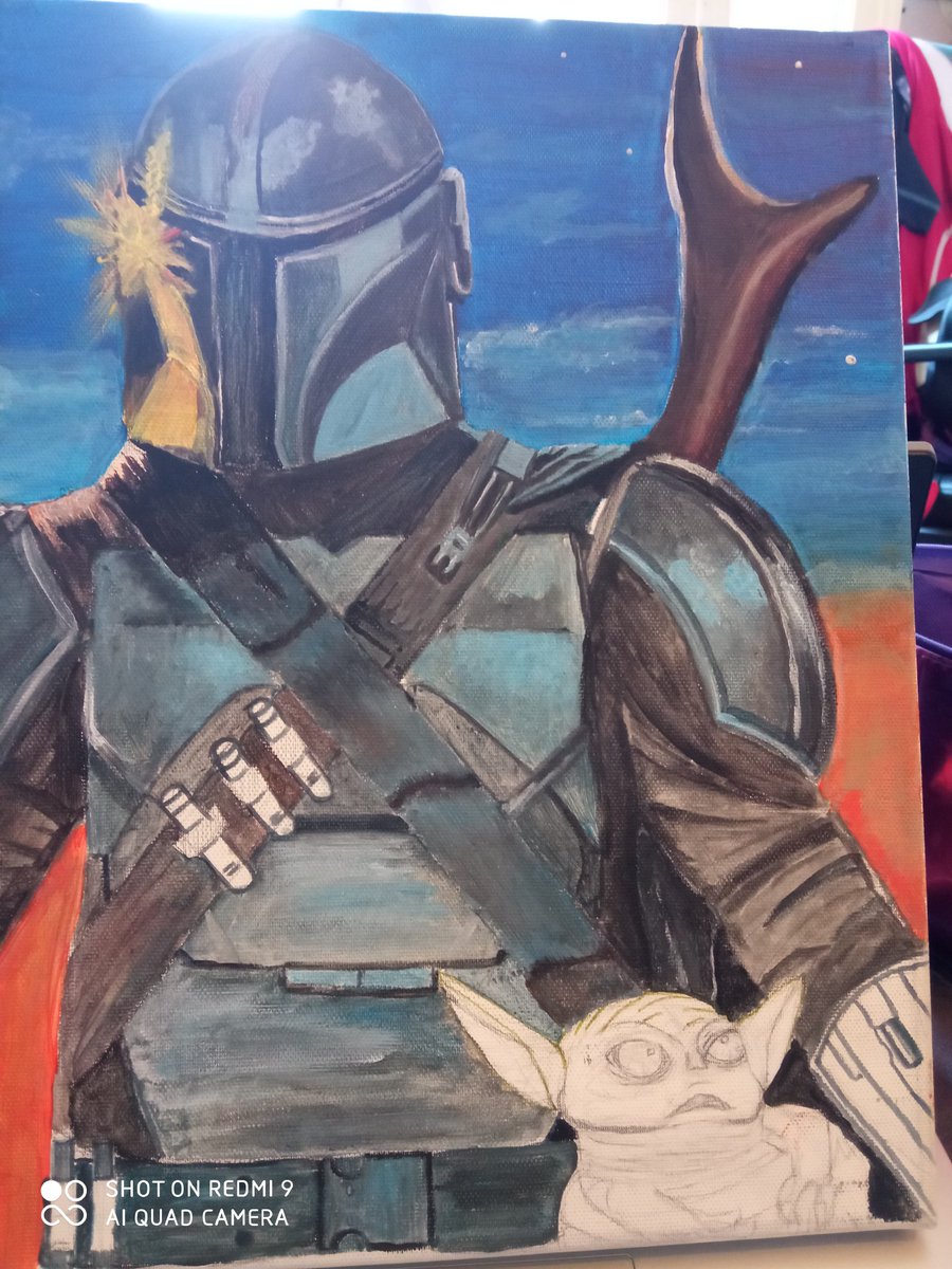 naostyle's tweet photo. Mandalorian 
Avis !! ?
#Mandalorian #paintings #drawin https://t.co/qhv2x4dYQU