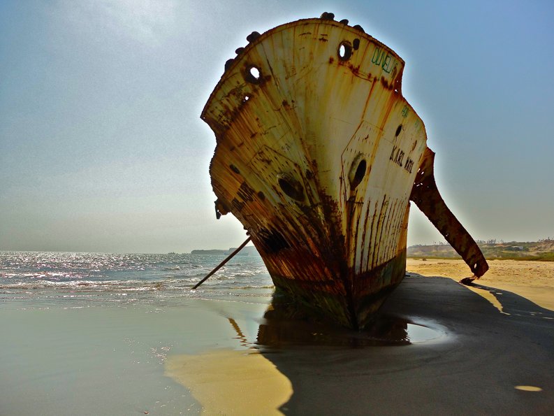 DianoPeters's tweet photo. Old abandoned ships at Santiago Beach in Luanda, Angola. https://t.co/TwZCnIZ6vs