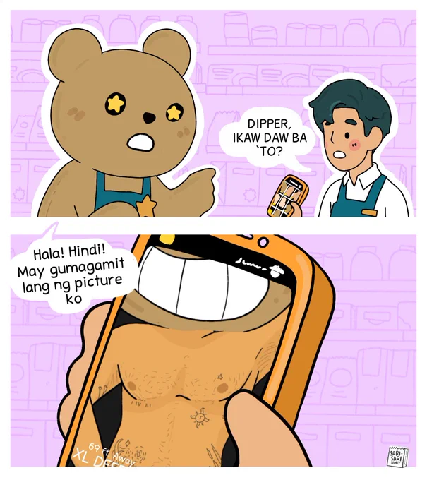 HALAAAA MAY POSER!
 Katawa yon @Dippppppper ?
🐻🤣😂😅
Pano ba mag report @JuandrComics ? 