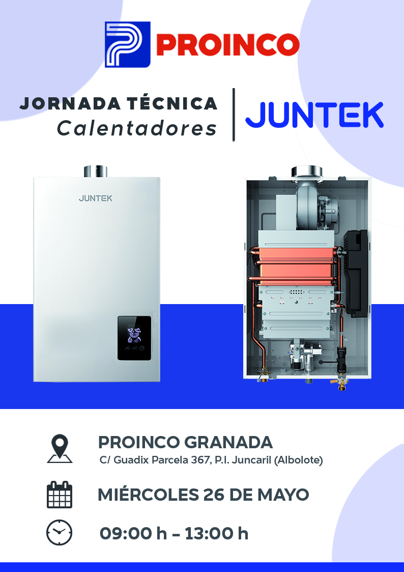proincosanea's tweet photo. 📢📢 JORNADAS TÉCNICAS PROINCO GRANADA 📢📢

    📄  JUNTEK (CALENTADORES) 
    🗓  MIÉRCOLES 26/05
   🕔   9:00 h a 13:00 h
        
   📄 JORNADA ROTHEMBERGER
   🗓  JUEVES 27/05 
  🕔  9:00 h a 13:00 h

 # jornadastecnicas  #proincogranada #juntek #rothemberger https://t.co/7dRS0VbeZE