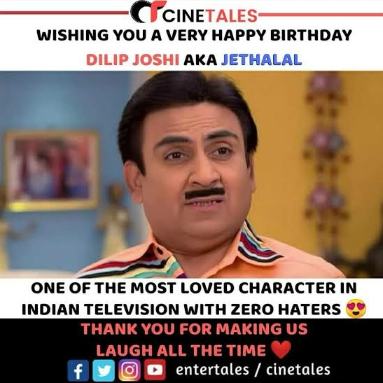 Happy birthday Dilip Joshi    