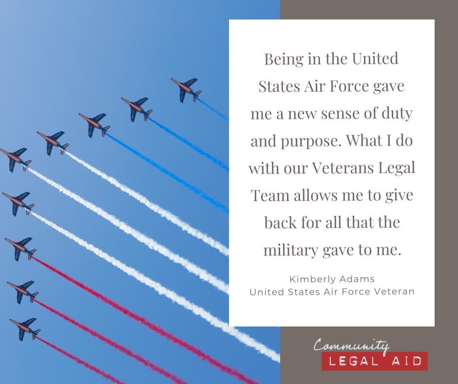 sheserved2's tweet photo. Veterans and their Family Members, Community Partners, and Anyone else interested in attending...
See you today at 5pm at our “Ask A Lawyer” event on FB Live highlighting services for Veterans!

#communitylegalaid #clasvetslegalteam #askalawyer #veterans https://t.co/FGMy4YCOj5