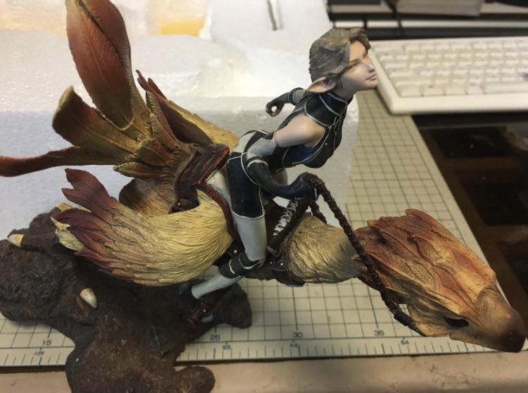 FF11 FINAL FANTASY XI コールドキャスト エルヴァーン♀&チョコボ