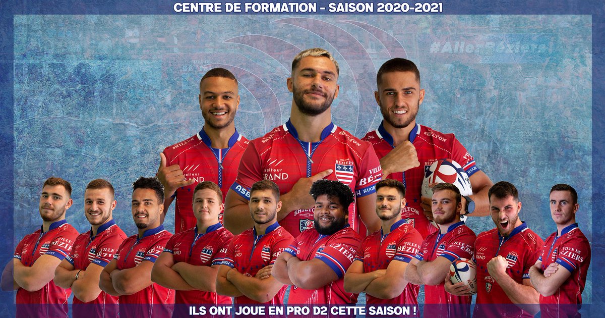 ASBHOfficiel's tweet photo. 🔝 Pilier de développement de l'Institution 🔴🔵, le #CDF poursuit son objectif de faire grandir les jeunes.
Ils sont nombreux à avoir inscrit leur nom sur une feuille de match en @rugbyprod2.
Bravo à eux 👏
#ASBHFormation #AquiEsBesiers https://t.co/TQpdZ4Uudw