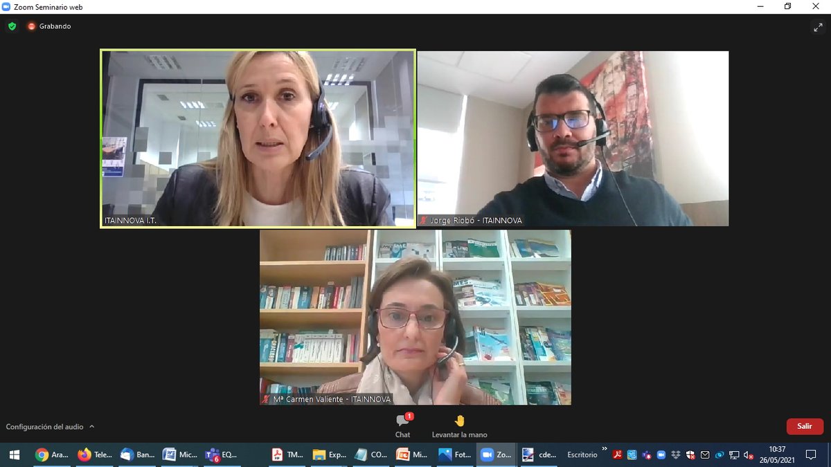 Comienza el webinar sobre
Protección de la innovación: patentes y su utilidad.
Incluído en el <a href="/RECORDproject1/">@RECORDinterregeurope</a> 
La jornada se financia por la operación "Valorización de Resultados" en el marco del Programa Operativo Fondo Europeo de Desarrollo Regional Aragón 2014-2020.