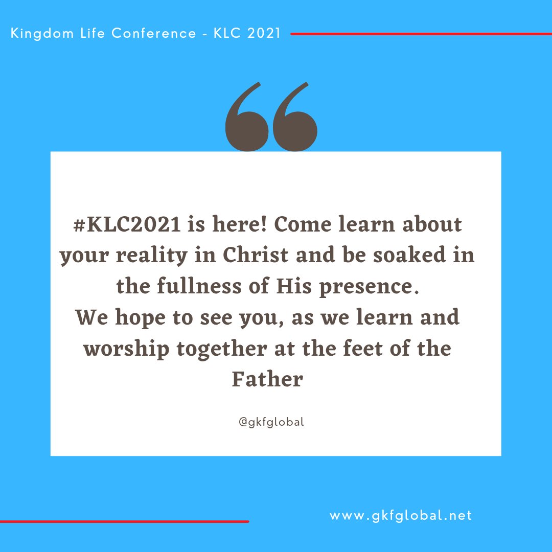 gkfglobal's tweet photo. #KLC2021
#GKF
#kingdomlife
#Jesus
#Supernatural
#Diplomats
#worship
#wonders
#HolySpirit
#mainfest
#grace
#theWord
#testmonies https://t.co/XIdQsXBPvo