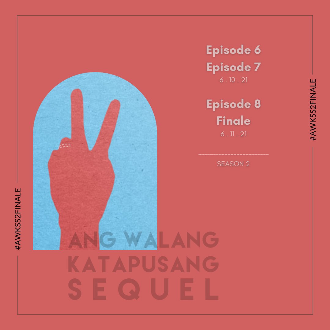 antrosininglaya's tweet photo. Abangan ang katapusan ng walang katapusan
6 . 10 . 21
#AWKSSeriesFinale #AwksS2 https://t.co/r51z3E8NnE