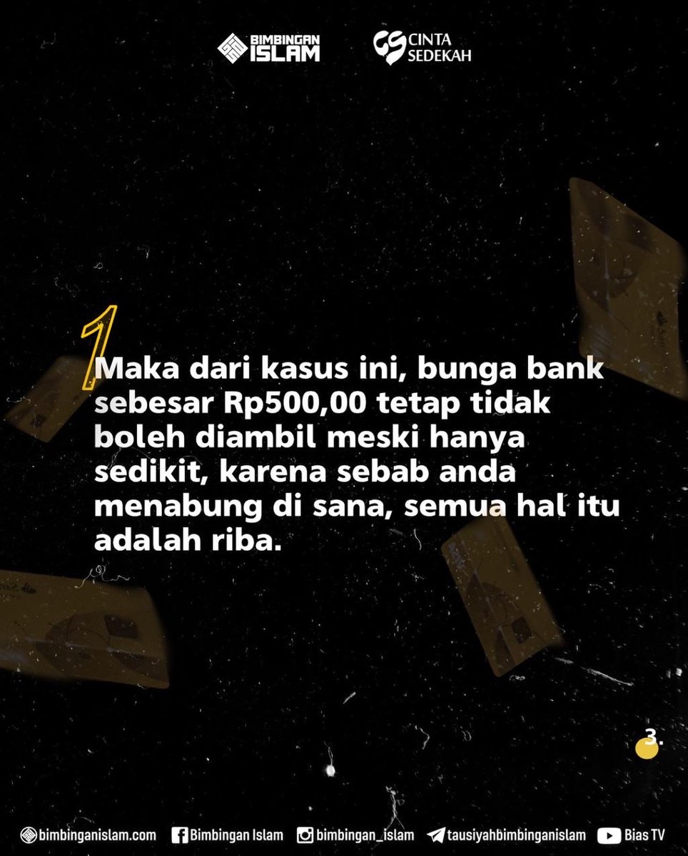 bimbingan_islam's tweet photo. Uang Bunga Untuk Bayar Admin Bank?

selengkapnya di https://t.co/TQEL7AIla4 https://t.co/18JmdahxDK