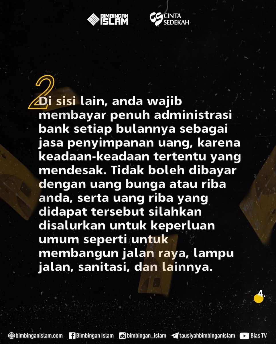 bimbingan_islam's tweet photo. Uang Bunga Untuk Bayar Admin Bank?

selengkapnya di https://t.co/TQEL7AIla4 https://t.co/18JmdahxDK