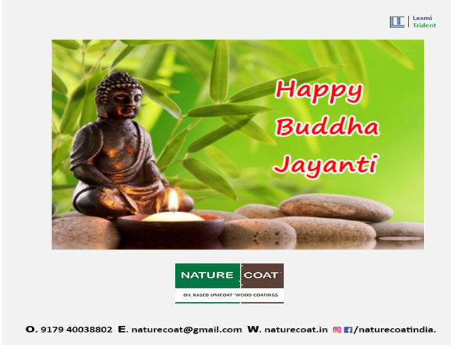 naturecoat's tweet photo. Wish you always be showered with abundant fortune and prosperity and find the path to eternal happiness. Happy Buddha Purnima.

 #NatureCoat #wood_coating #ZeroVoc #Interior_Product #Exterior_Product #Single_Coat #Open_Grain_finish #Water_Resistance #FungalResistance # https://t.co/swq2JvMz4j