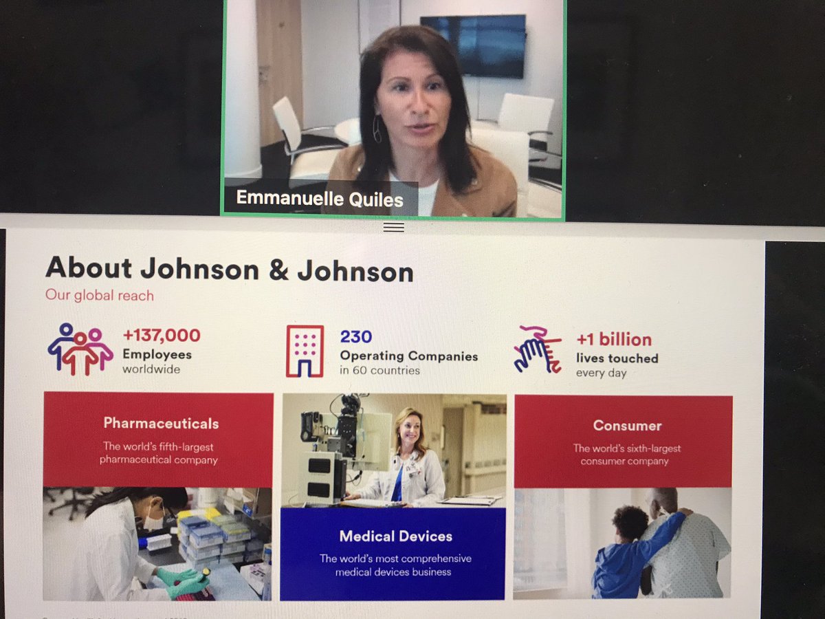 #meetwithJNJ première intervention du jour avec <a href="/Emma__QUILES/">Emmanuelle QUILES</a> qui présente Johnson &amp; Johnson France #collaboration #innovation #sante <a href="/JNJInnovation/">Johnson & Johnson Innovation</a>