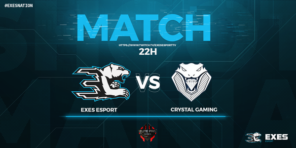 📍 #WEBTV

Tic Tac ⌚
Plus que quelques heures et nos joueurs affronteront <a href="/crystalgaming8/">CrystaL Gaming</a>

🎙 | <a href="/Kyyra__/">Kyyra_</a>
⚡ | <a href="/Shootmania/">Shootmania</a> <a href="/EPS_SM/">Elite Pro Series</a>
📺 | twitch.tv/exesesporttv
🆚 |<a href="/crystalgaming8/">CrystaL Gaming</a>
⏱ I 22H

Venez nombreux soutenir notre équipe ! 💪

eXeSnation 🔵⚪ #eXeSwin