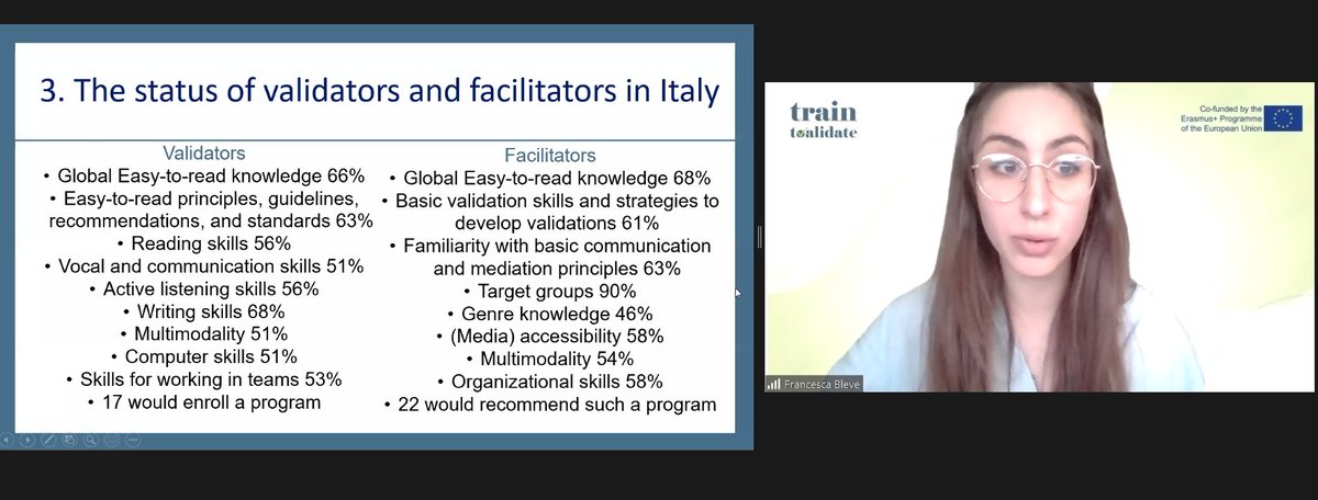 ToValidate's tweet photo. Only one trained facilitator, and none of the participants works as a validator in the Italian survey results #T2V #E2R #ErasmusPlus https://t.co/hiRB9DTA1q