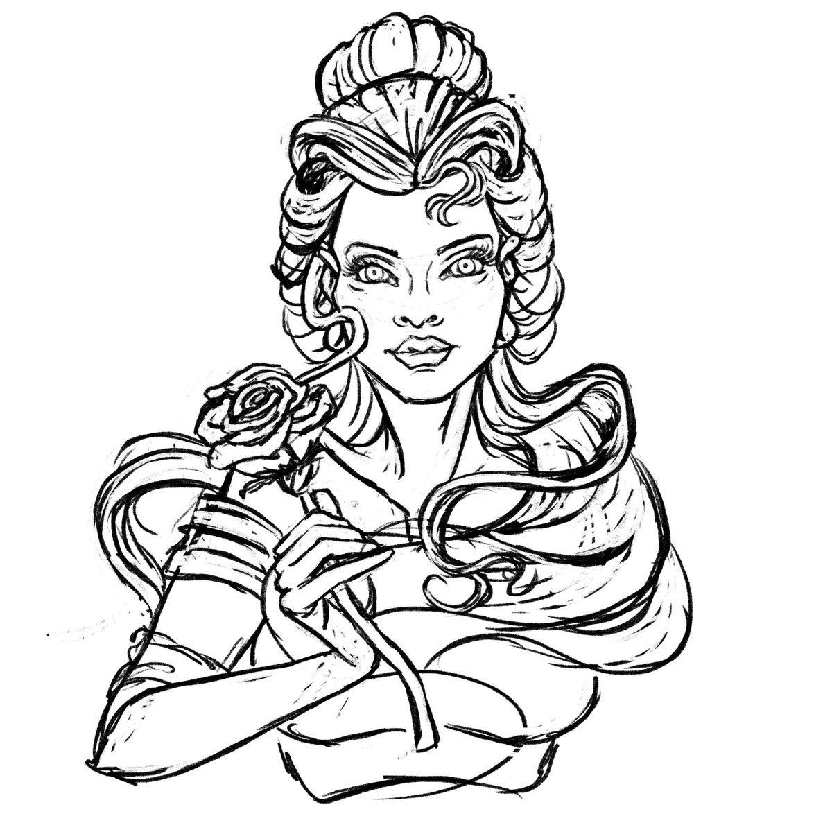IllustrationMei's tweet photo. #Sketches #digitalsketches 
.
#Meiillustration #Sketch #princes #cat #singing #wip #myproces #loveofdrawing #artistWeekly #cryptoart #crytoartist https://t.co/rtTqN5TYRX