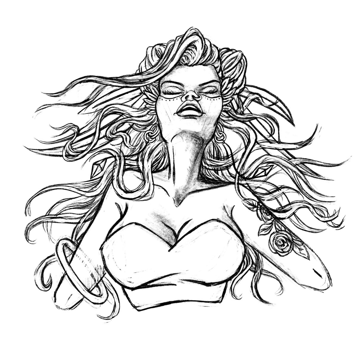IllustrationMei's tweet photo. #Sketches #digitalsketches 
.
#Meiillustration #Sketch #princes #cat #singing #wip #myproces #loveofdrawing #artistWeekly #cryptoart #crytoartist https://t.co/rtTqN5TYRX