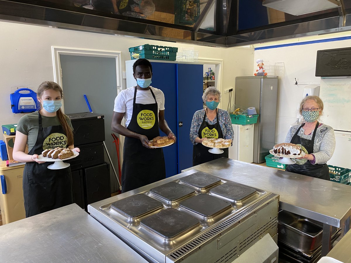 TheFoodWorksSHF's tweet photo. Friday is bake day at our Sharrow kitchen!

Did you know you can call in and pick up a coffee and cake to go? Find us in the @SharrowCF from 9am - 3pm Monday - Friday.⁠
⁠
#Cake #FridayBaking #RepurposeYourSurplus #FoodWorks #Sheffield #Volunteering #Volunteers https://t.co/1HEz2ZE3Ju