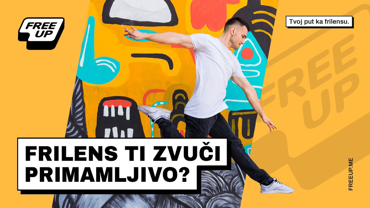 devclubme's tweet photo. ⭐️Rad u firmi, državnoj upravi, striktno radno vrijeme nije san svih nas. Ako bi da radiš sa inostranim klijentima, krojiš svoje radno vrijeme i da sva novčana dobit ide tebi, a ne firmi, onda je FreeUP obuka za frilensere za tebe! 🤩 

Prijavi se! 🚀 https://t.co/73GR0hp9py
