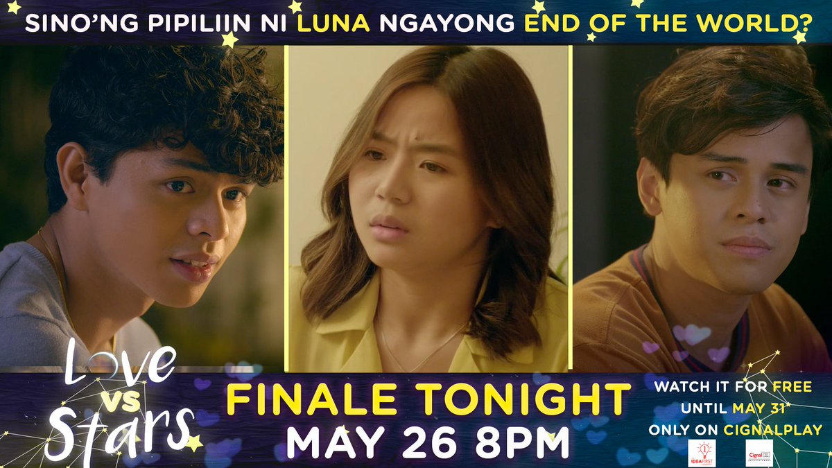 theideafirst_co's tweet photo. #TeamGali or #TeamCaloy: ano ang magiging desisyon ni Luna?

Don’t miss the #LoveVsStarsFinale TONIGHT May 26 8PM! 

All episodes streaming for FREE until May 31 only on @CignalPlay https://t.co/IjNGkRlYTp