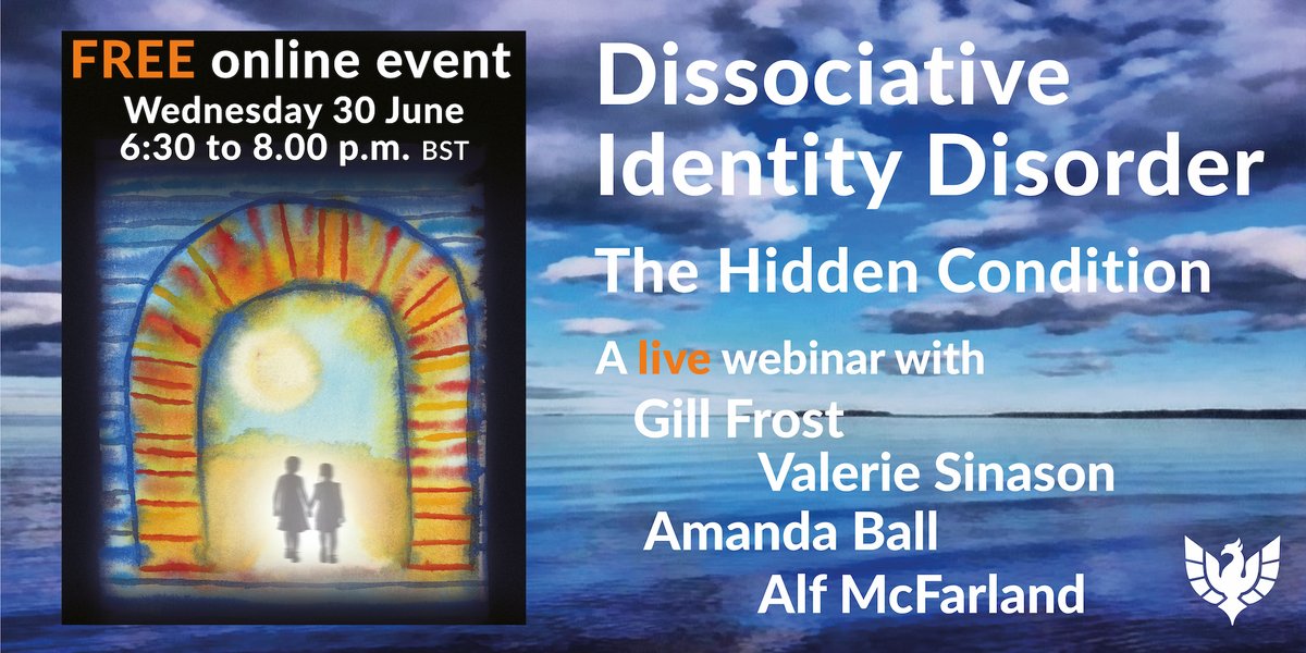 firingthemind's tweet photo. An exciting new FREE Phoenix virtual event! #DissociativeIdentityDisorder: The #HiddenCondition
Wed 30 June 6.30-8pm BST. Book your tickets today:
https://t.co/IEiV2ph7d0
#virtualevent #livewebinar #trauma #hope https://t.co/O3IrfCoVe3