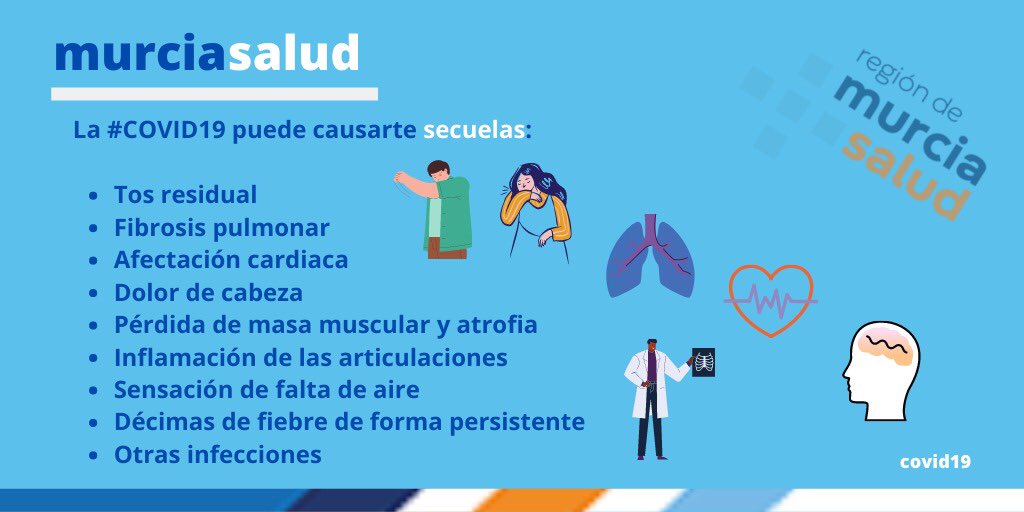 Murciasalud's tweet photo. #BuenosDías 

Debemos seguir haciendo un esfuerzo para evitar el incremento de la propagación del #coronavirus
Recordamos que las personas jóvenes también pueden sufrir los efectos y secuelas del #covid19 además de transmitir la enfermedad a los familiares y amigos

#MurciaSalud https://t.co/mJCZDIq52i