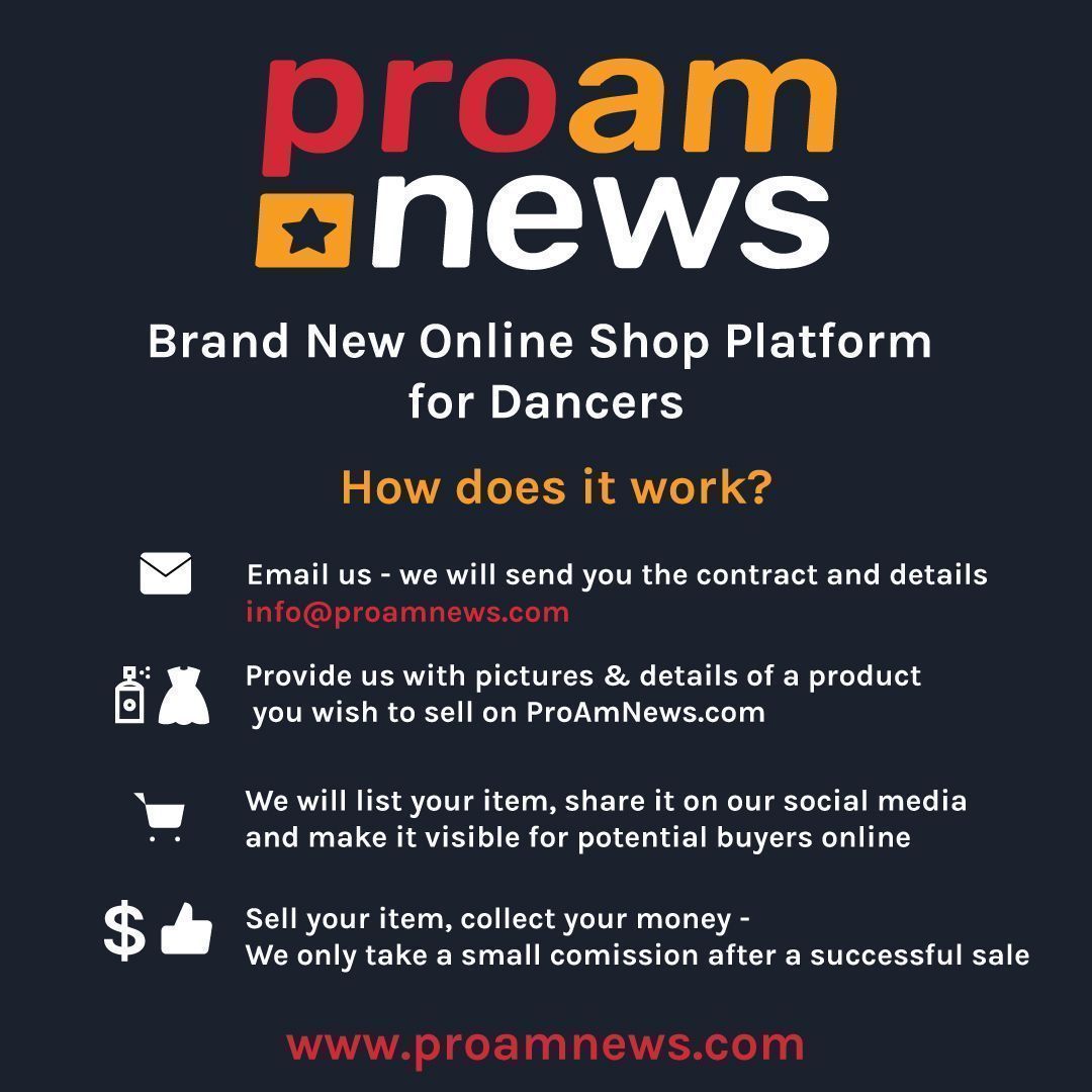 Have a dance dress to sell? You can do that easily in brand new ProAmNews Online Shop Platform - www ProAmNews com/shop | Join us and start selling today! 
buff.ly/2zwstFn 

#dancer #dancesport #ballroom #latin #ProAmDance #ProAm  #ProAmShop #ballroomDress #DanceShop