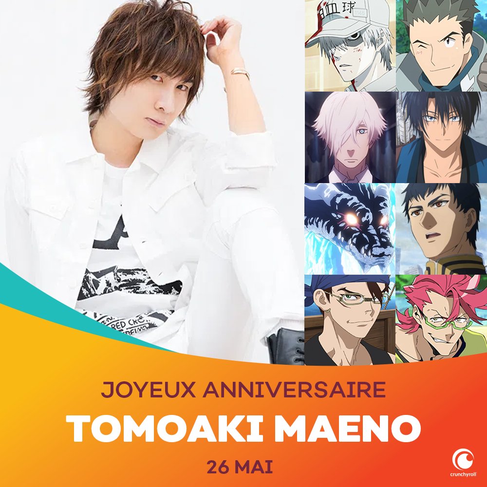 Crunchyroll Fr S Tweet Joyeux Anniversaire Au Seiyu Tomoaki Maeno Trendsmap