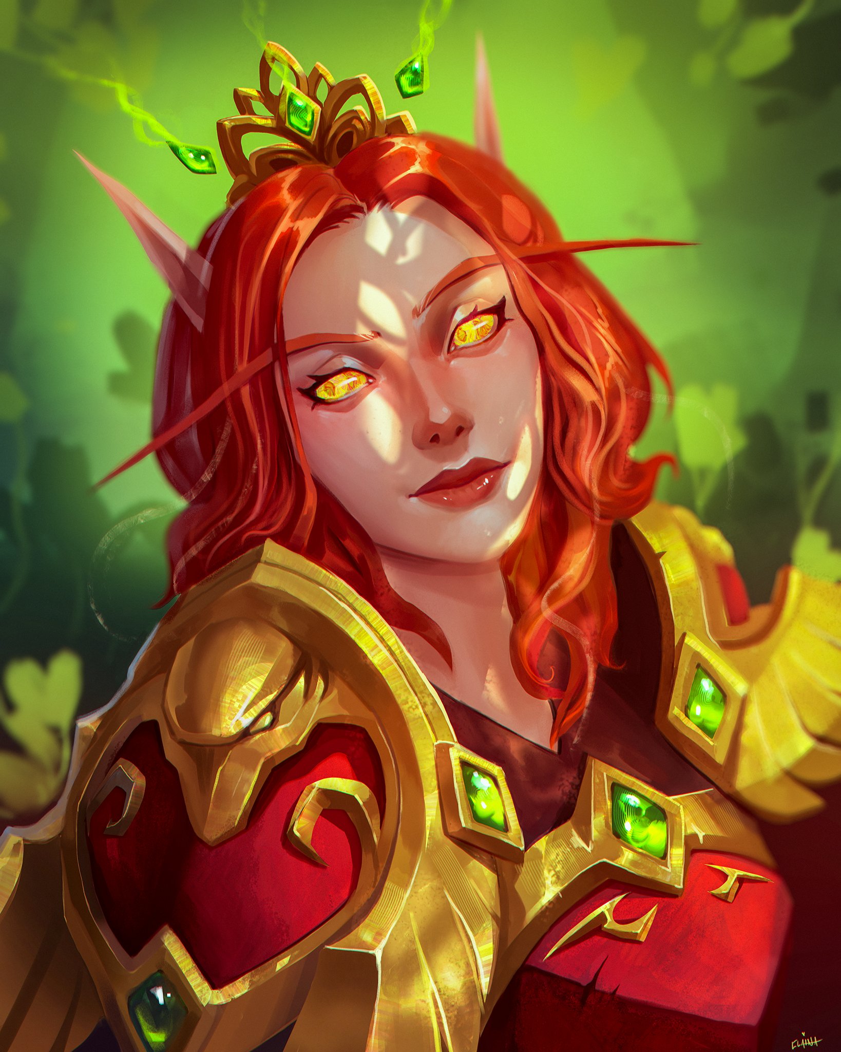 Female Blood Elf Red Hair
