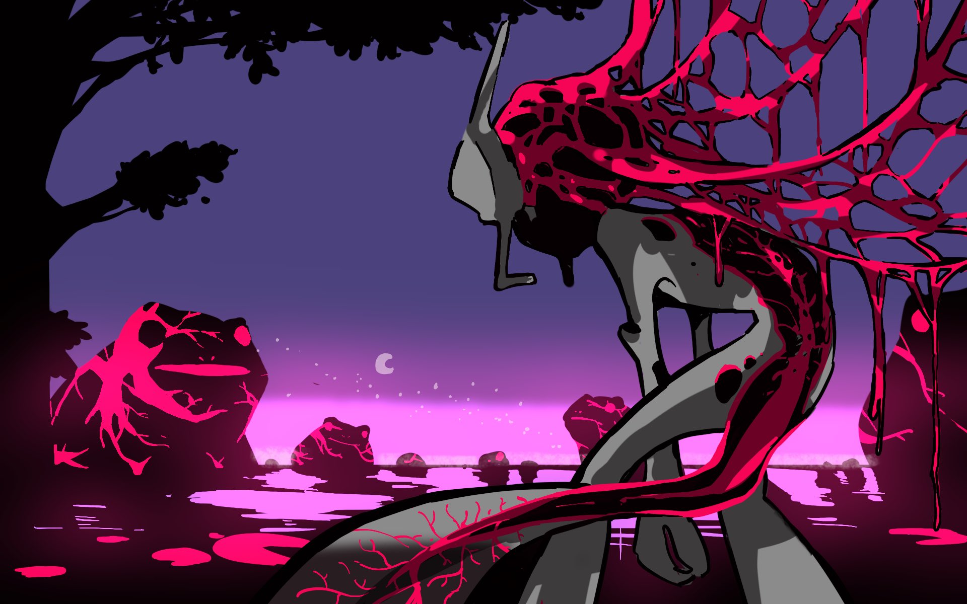 革蝉 化孵化 にて描かせて頂いたイラスト