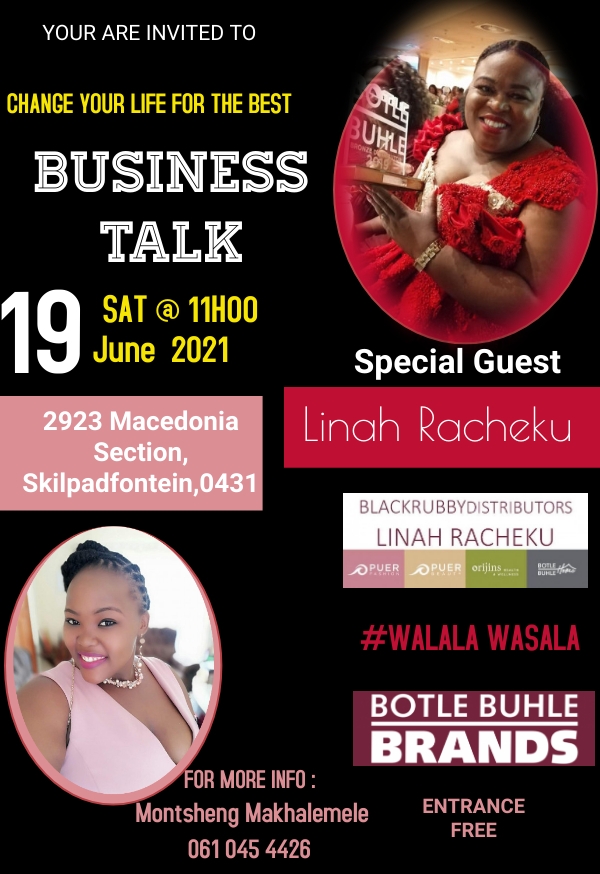 BlackrubbyD's tweet photo. Save the dates.
#Businesstalk with @LinahRacheku  and change your life for the best.
#5June &amp; #19June
#walala #wasala https://t.co/tPQjZiCB6V