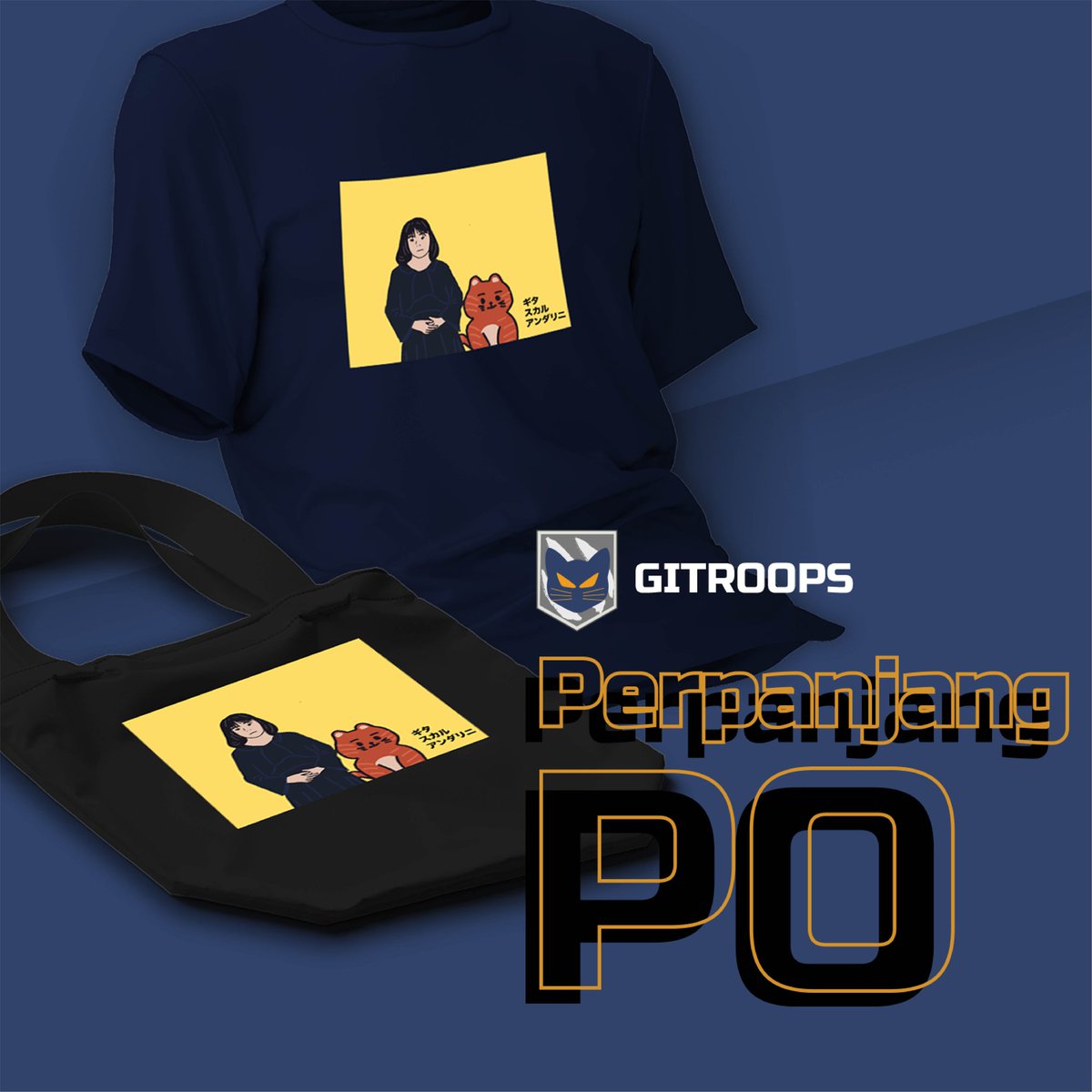 gitroops's tweet photo. Ada kambar gembira nih 😆

@gitroops lagi ngeluarin merch dan mau perpanjang masa PO, yuk simak threadnya. https://t.co/ZCJznCEkdh