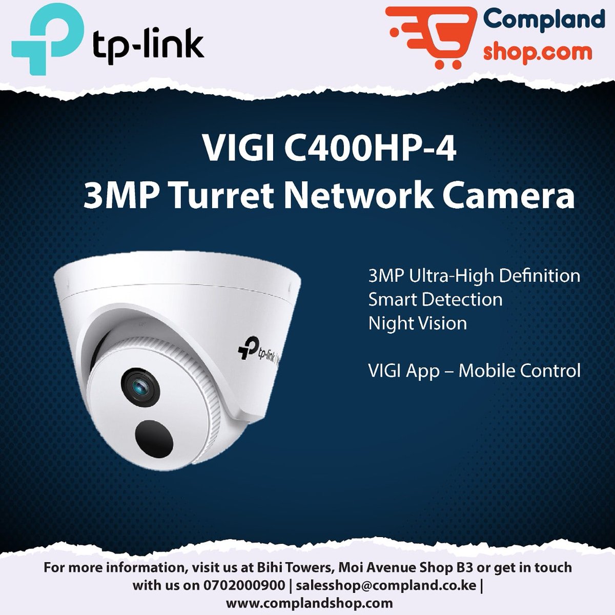 ShopCompland's tweet photo. Manage your security from the palm of your hand with our Tp link Turret network camera
📷📷
Shop online on https://t.co/zBLWTj8MBf
Call or whatsup on
📲0702 000 900
We deliver countrywide 🚚🚚🚚.
#kanairo #tplink #tplinkcamera #tplinkapp https://t.co/cZGEIZN5AB