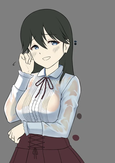 |ω・)つ(濡れ透け表現が上手くいかなくてドツボにはまってるんだぜ) 