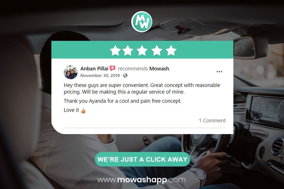 MowashZA's tweet photo. 😃We can only get better through positive reviews we receive from all our valuable clients that continue to use Mowash💙Our aim is to always make sure you get the best service without having to pause your life ,We are here for you anytime💯
https://t.co/42tAbxRA4g
#WashWithMowash https://t.co/72x2Qv25O5