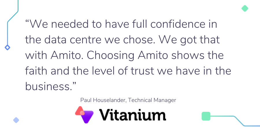 Working with Amito means <a href="/VitaniumCloud/">Vitanium</a> has achieved its ambition of being a ‘storage as a service’ provider. The flexibility and capacity provided by Amito enables it to offer a broad variety of services. Read more: lnkd.in/dn_gx6q #managedservices #MSP #colocation